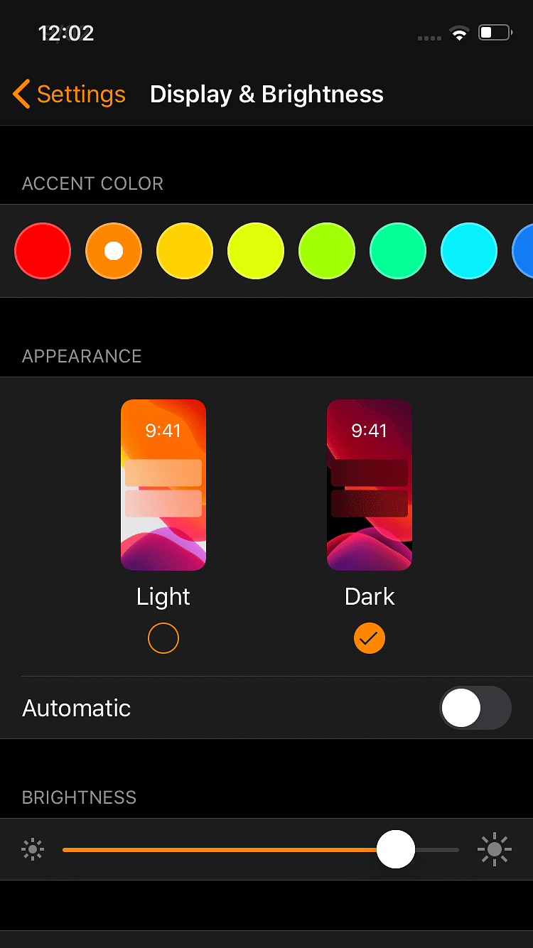 AccentColor Tweak Screenshot