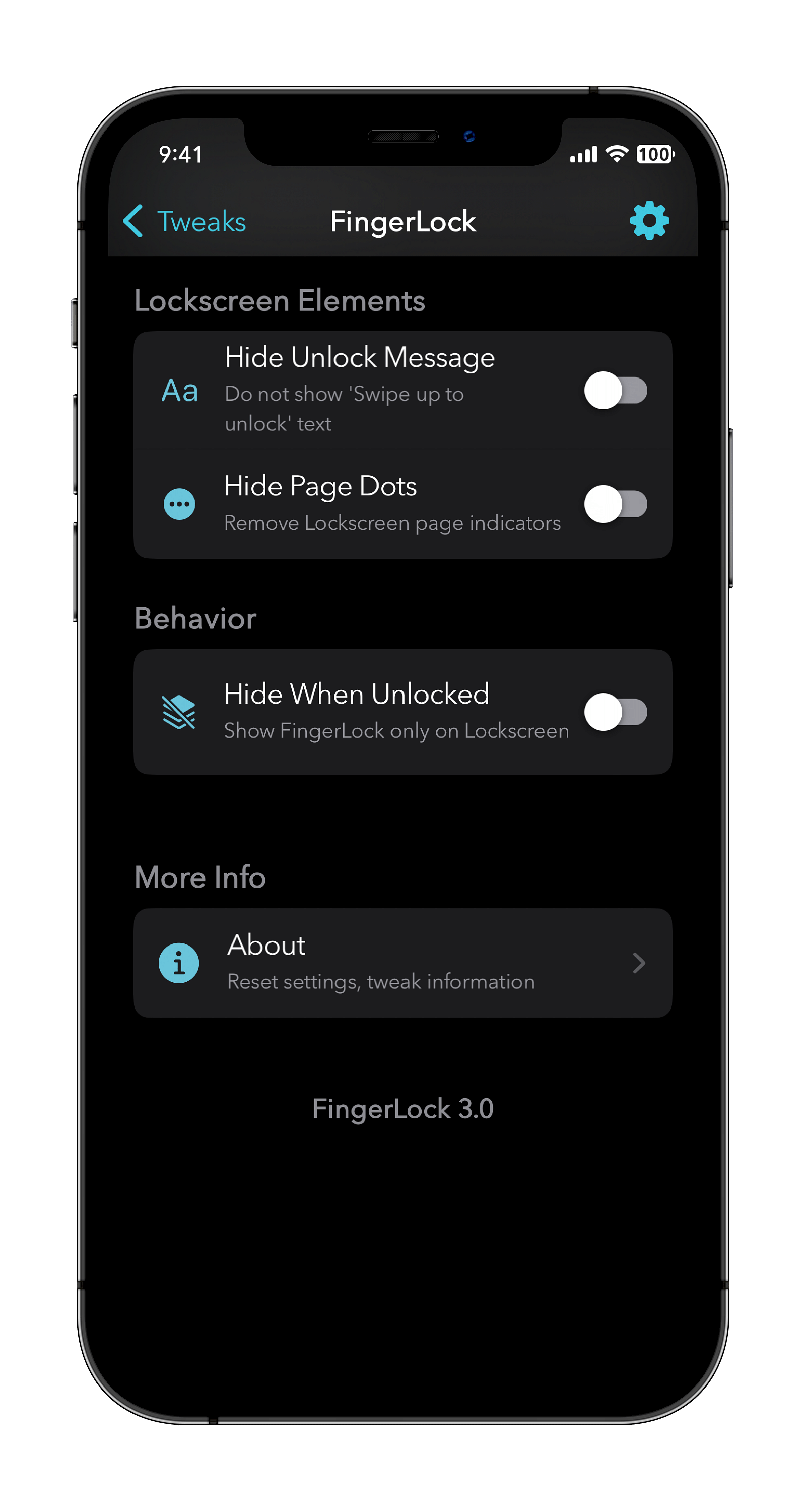 FingerLock Tweak Screenshot
