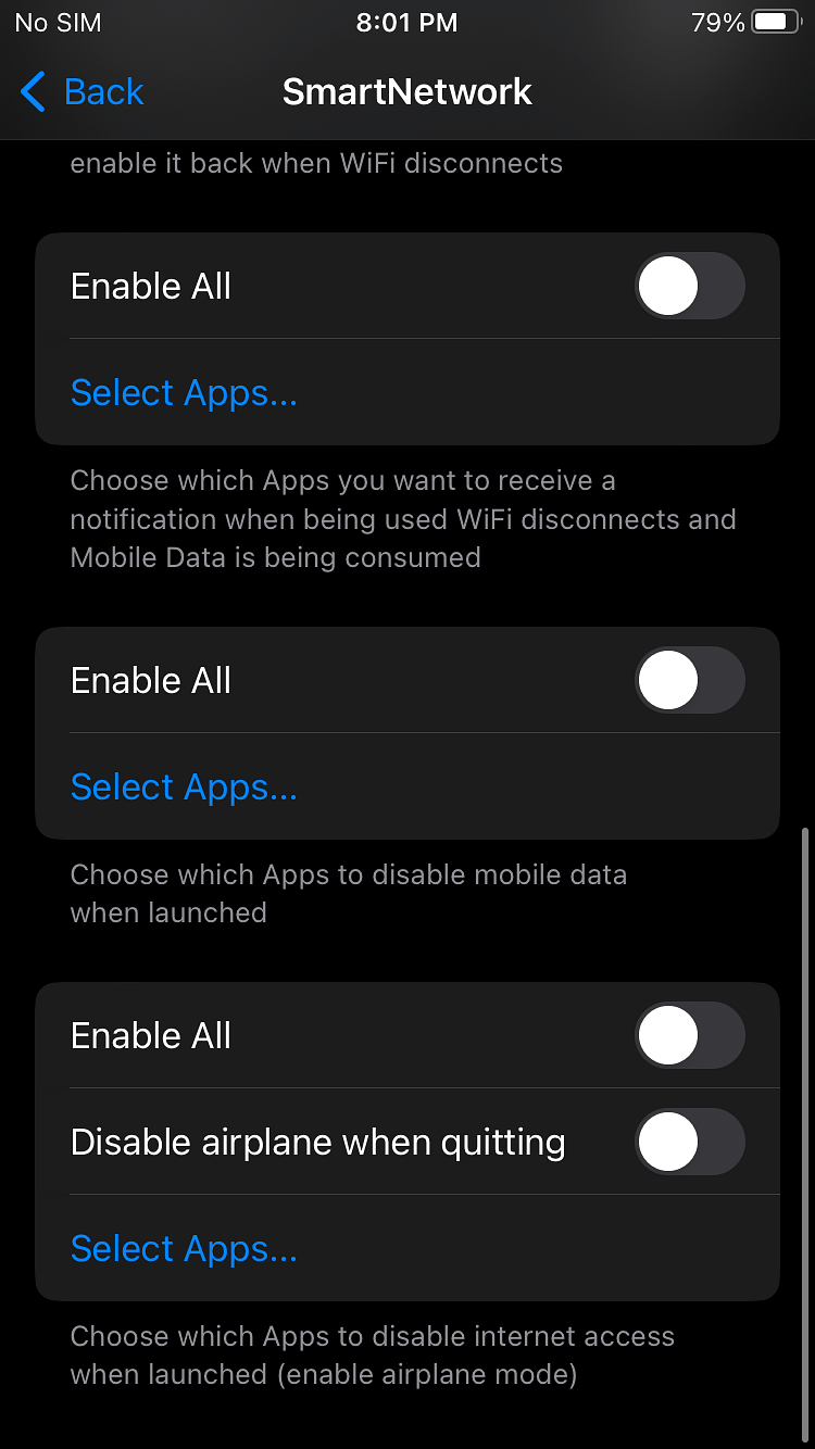 SmartNetwork iOS 15-16 Tweak Screenshot