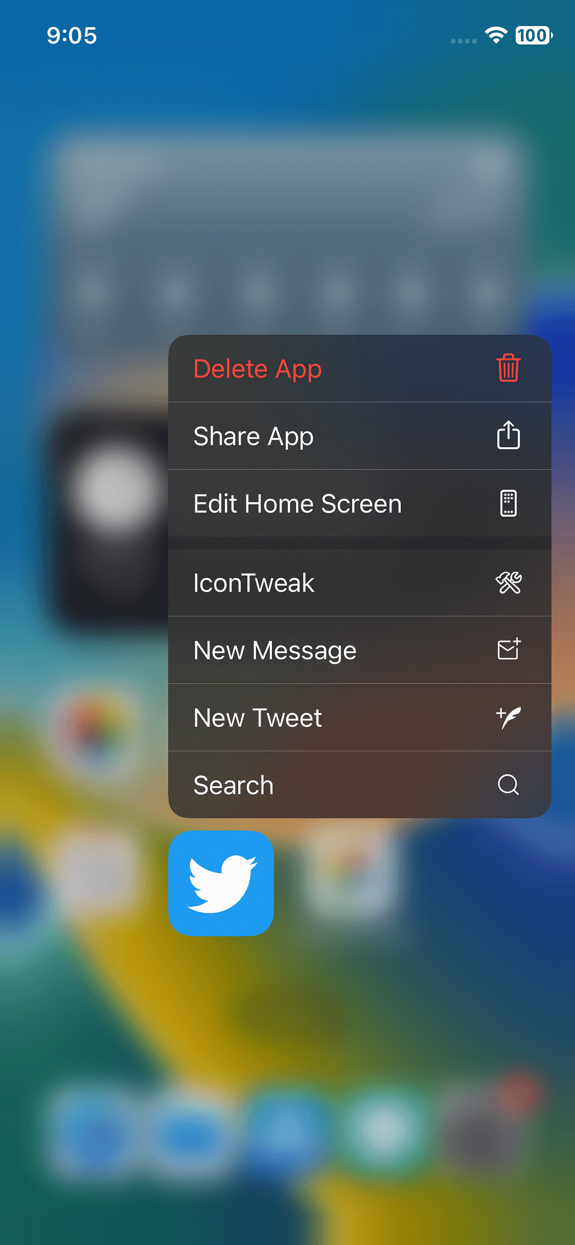 IconTweak Tweak Screenshot