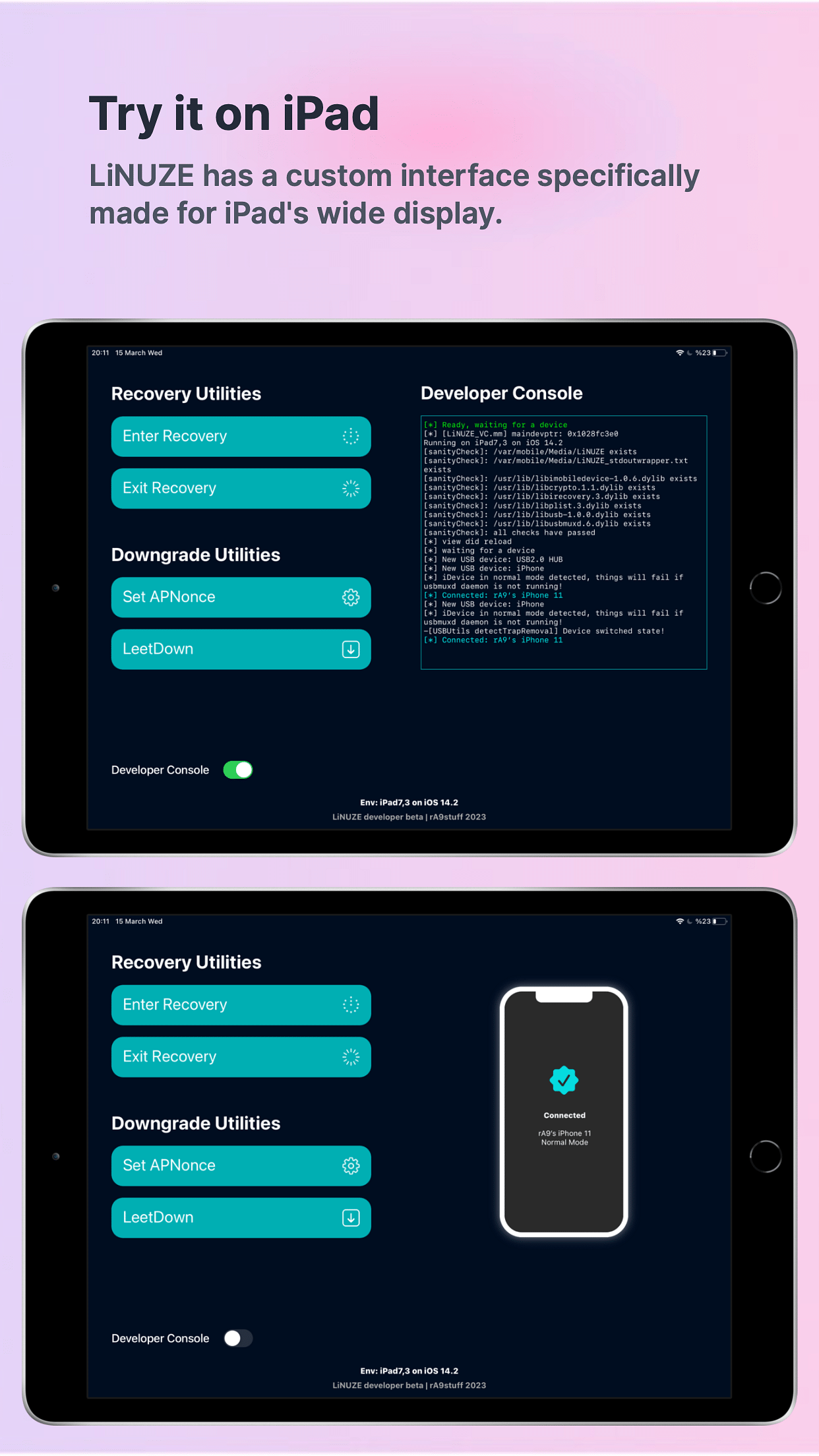 LiNUZE Tweak Screenshot