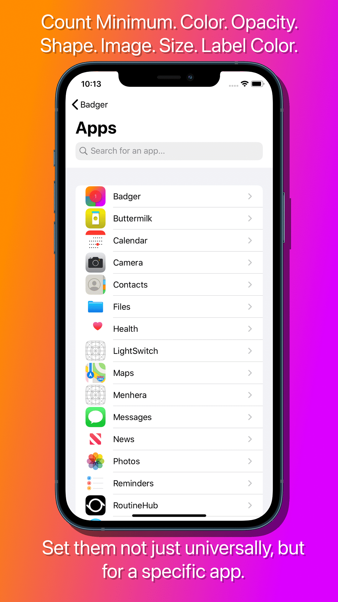 Badger Tweak Screenshot