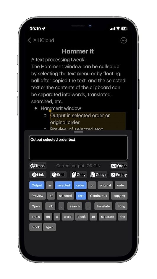 Hammer It Tweak Screenshot