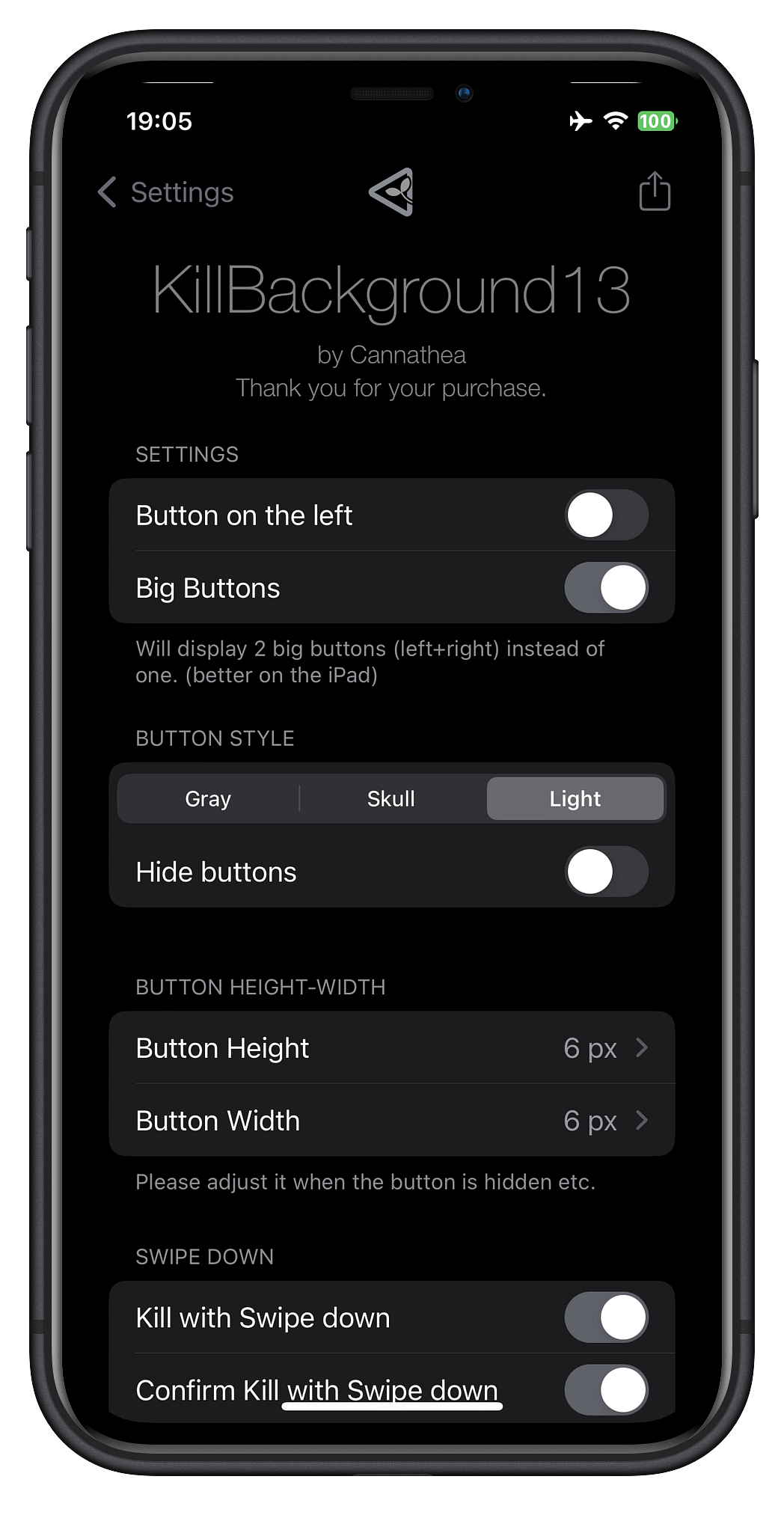 KillBackground13 (13 - 17) Tweak Screenshot