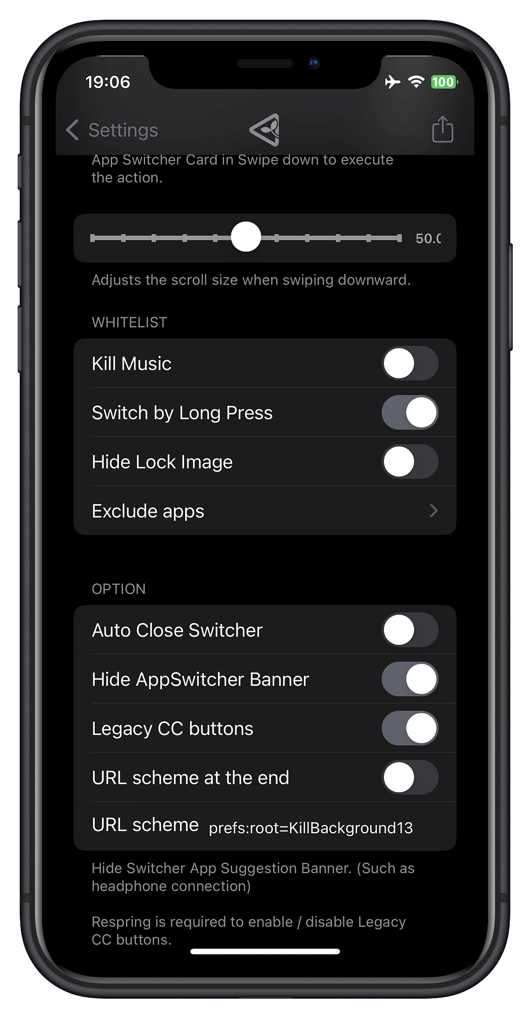 KillBackground13 (13 - 17) Tweak Screenshot