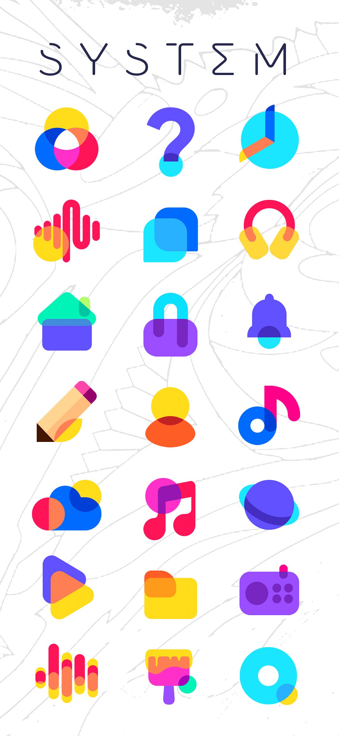 HEPTA Theme, Icons, Settings, Badges Tweak Screenshot