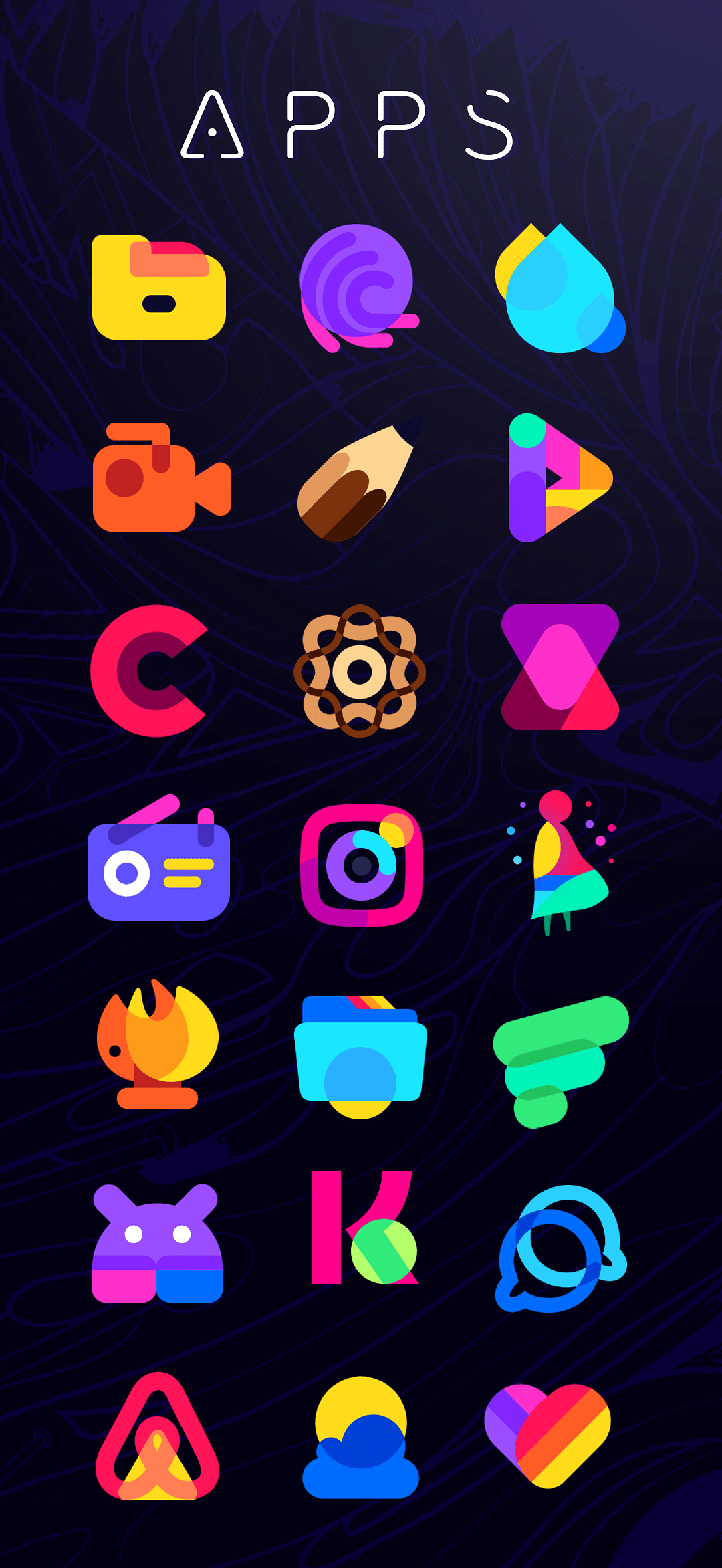 HEPTA Theme, Icons, Settings, Badges