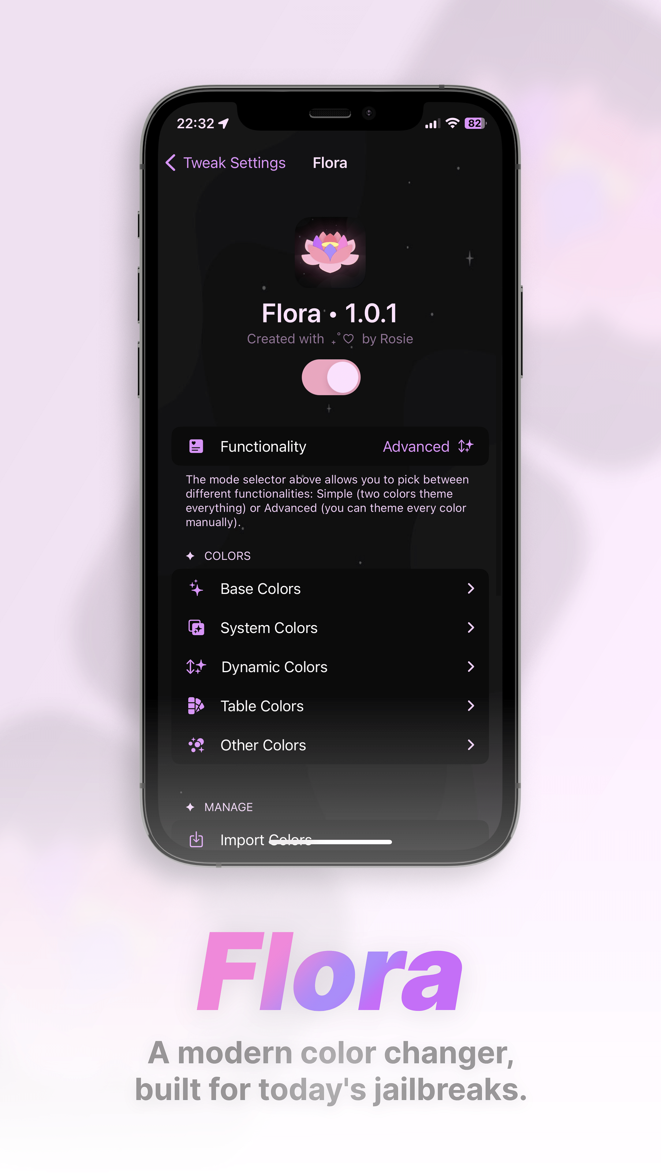 Flora Tweak Screenshot