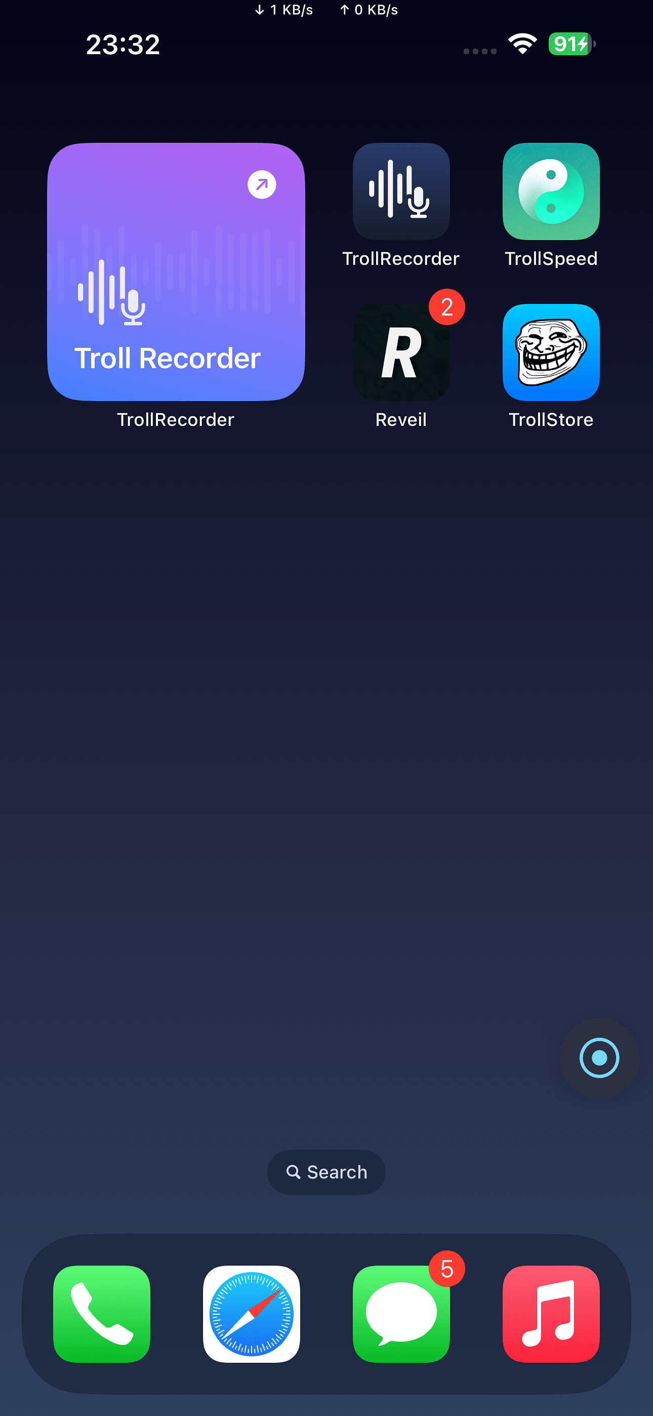 TrollSpeed JB Tweak Screenshot