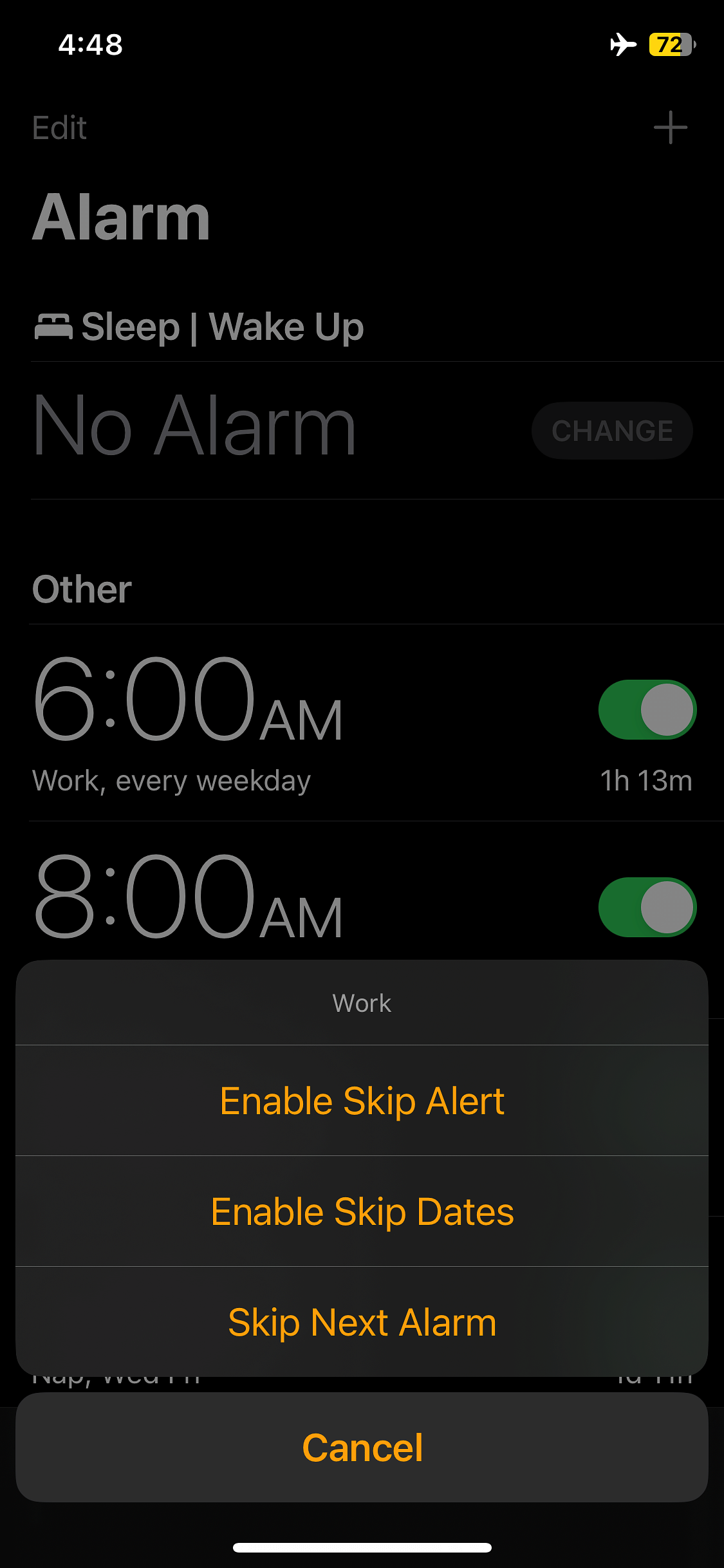 NextAlarmSX Tweak Screenshot