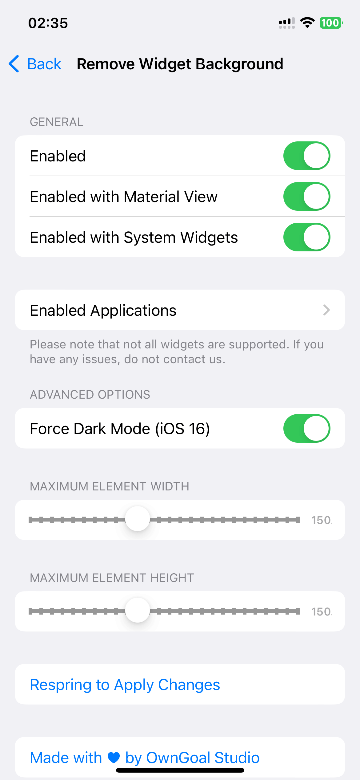 Remove Widget Background official package screenshot 3