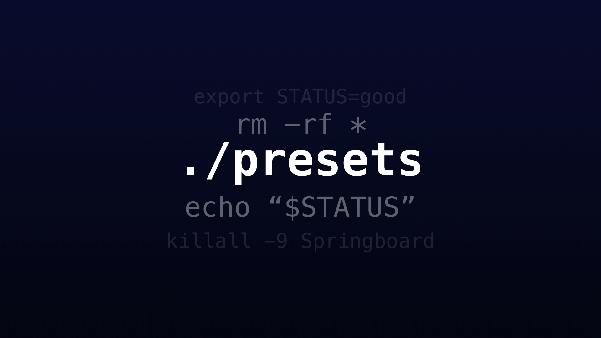 Presets havoc repo