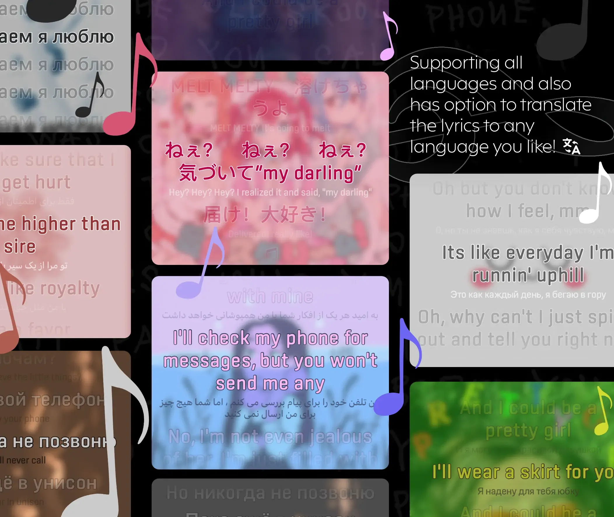 LSLyrics preferences in the official package screenshot