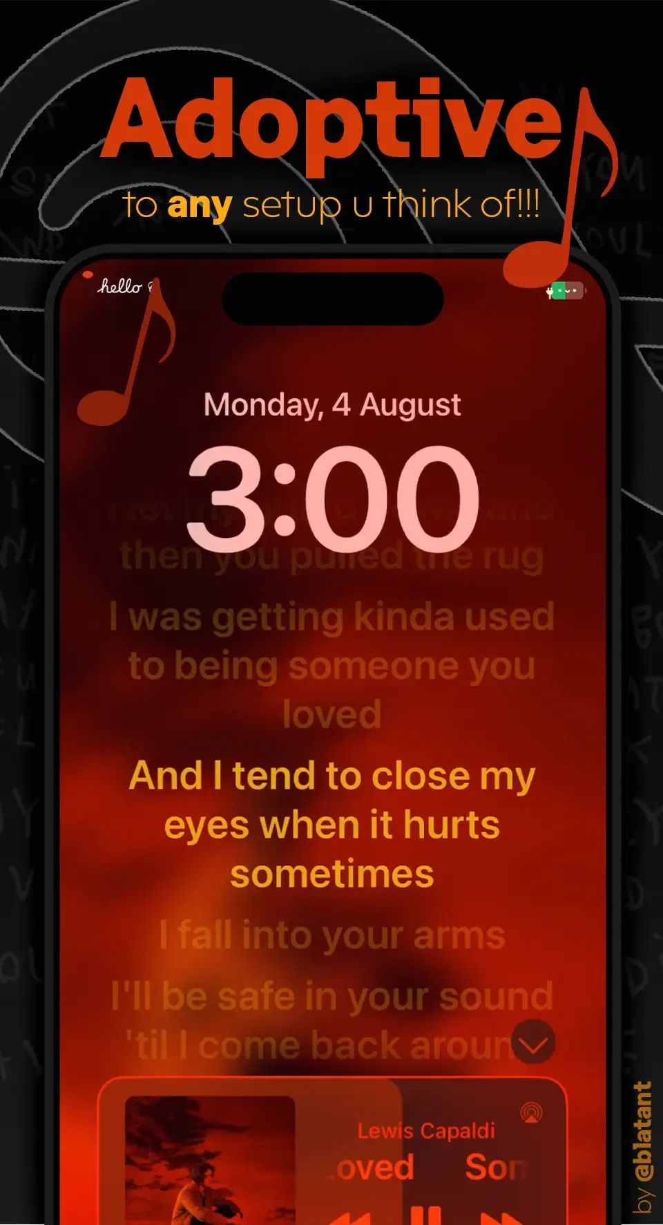 LSLyrics lyric presentation in the official package screenshot
