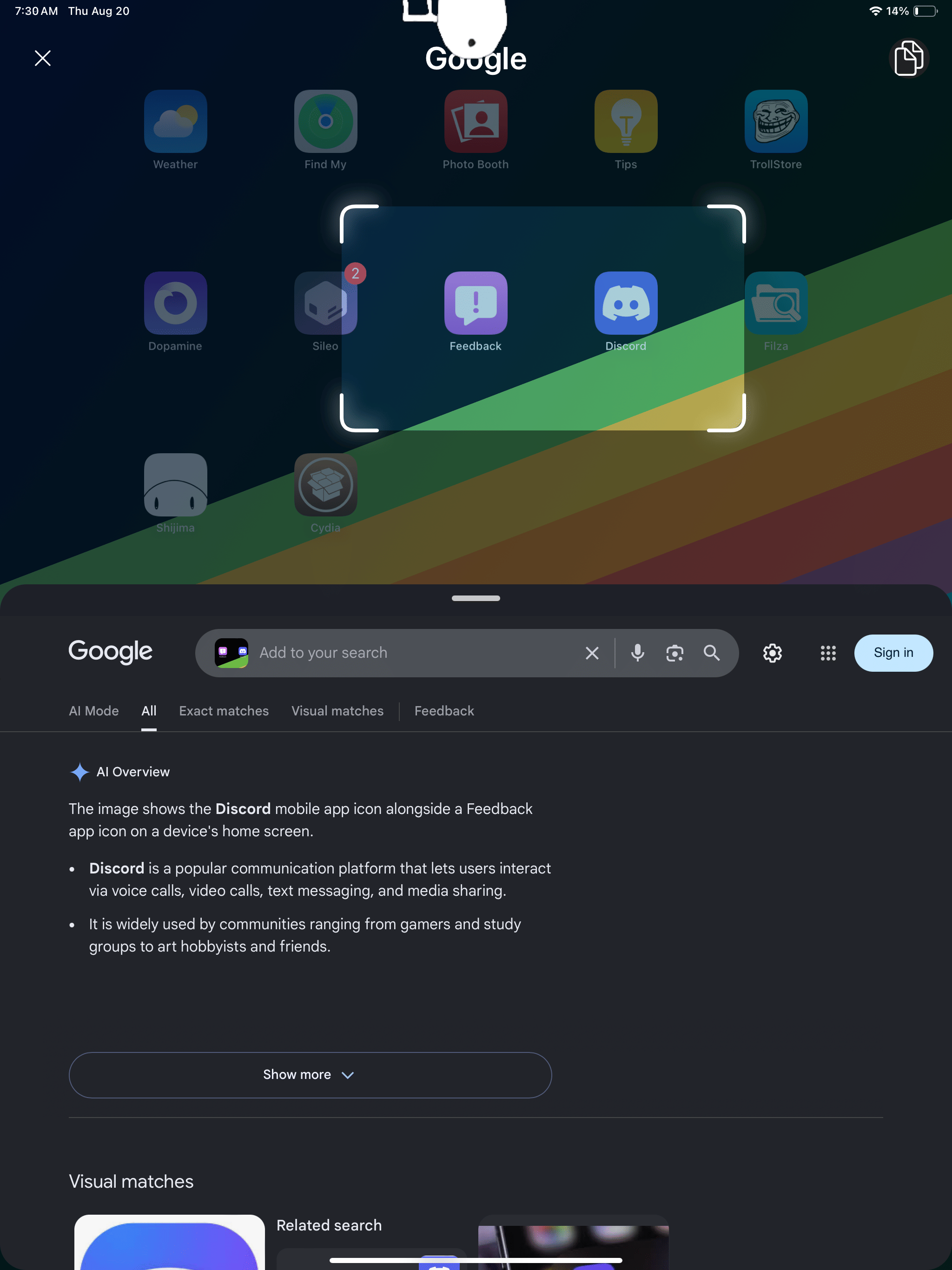 Circle to Search official package screenshot 3